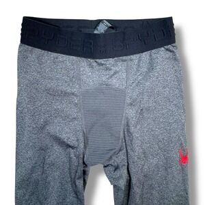 Spyder Men's  Active Charcoal Gray Baselayer Tights Size Small